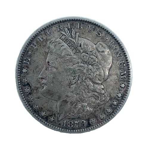 1878年 7TF Rev Of 79 モルガン・ダラー VF/XF 90% シルバー 1ドル US コイン # 1725