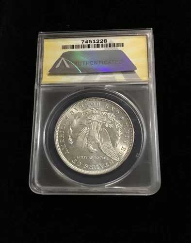 1885-O ANACS MS62 モルガン銀貨、アメリカ合衆国 1ドル銀貨