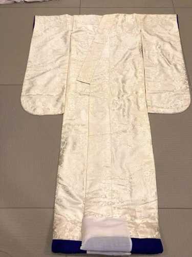 中古 正絹 白無垢 着物セット 鳳凰花文様 - モデル番号