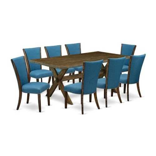 East West Furniture X777VE721-9 小さなスペース向けの 9 点ダイネット セットは...｜WORLD RESOURCE【QUEEN店】