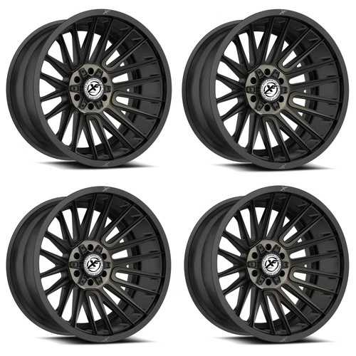 セット4 17インチ XF オフロード XF-234 ブラック＆ブロンズ マシンド DDT 17x9 6x135 6x5.5 12mm