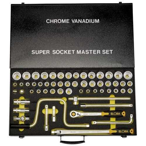 Elora メトリック ウィットワース インペリアル 12 ソケットポイントセット 1/2インチ スクエアドライブ 58 ピース｜WORLD RESOURCE【QUEEN店】