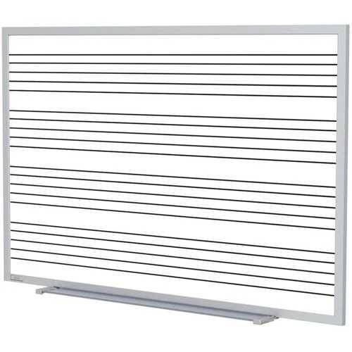 Pemberly Row セラミック 4' x 8' M1 マグネティック ミュージックスタッフ ホワイトボード セット (ホワイト)｜WORLD RESOURCE【QUEEN店】
