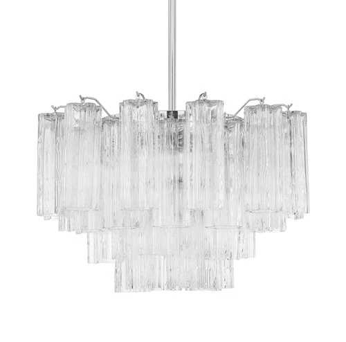 Crystorama Lighting Group ADD-308-CL Addis 9 ライト 22インチ幅 ウォーターフォール - クローム