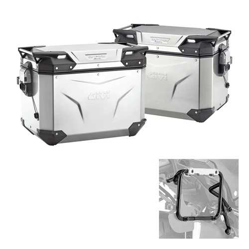 GIVI Outback Evo Smart アルミ製スーツケースセット BMW 800 F GS (K72) ( d.10,5 )｜WORLD RESOURCE【QUEEN店】