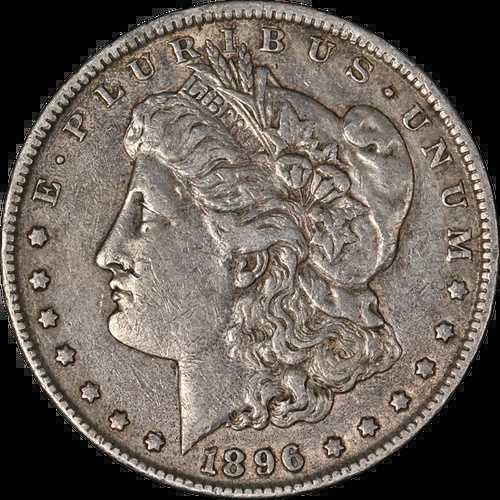 1896-P モルガン銀貨 流通良好 - 優れたセットビルダー - 在庫あり