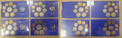 西ドイツコースセット 1975 DFGJ プルーフ 1Pf. 最大 5 DM 56336-