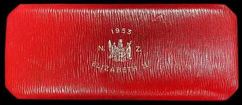 1953年 ニュージーランド エリザベス2世戴冠式 プルーフセット 箱のみ コインなし 40,040円