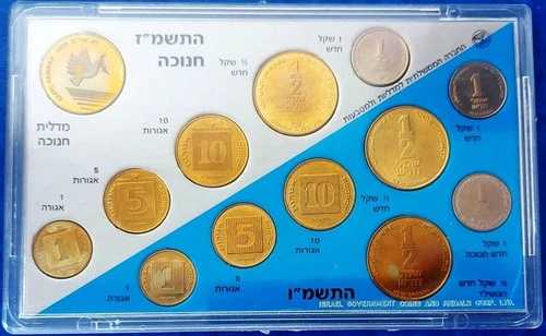 イスラエル新シェケル公式ロットシルド非常に希少なコインミントセット（証明書付き） 40,040円