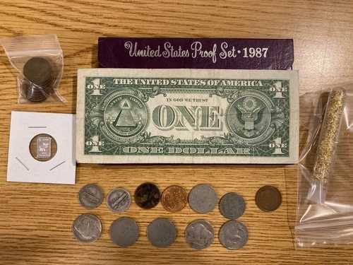 米国造幣局発行のエステートロットの古い米国コイン