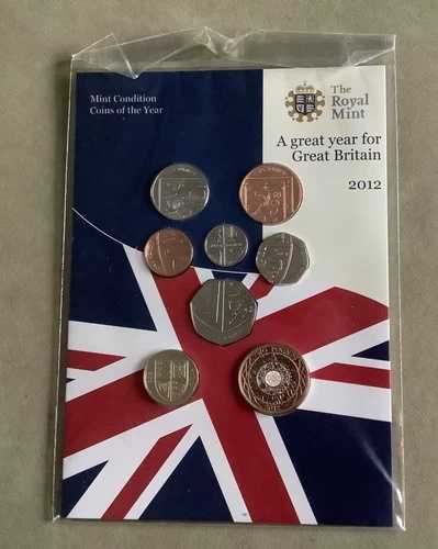 2012年 英国王立造幣局 未流通 決定版 年次コイン 8枚セット