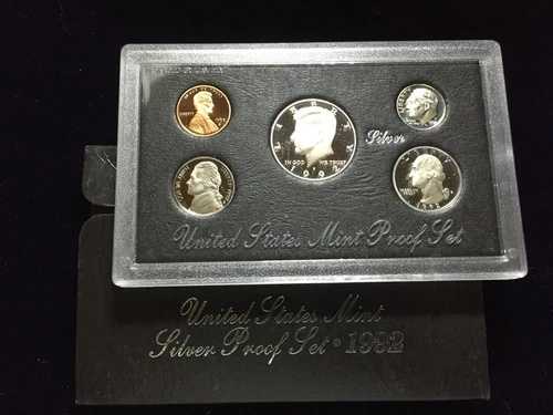 1992年 米国造幣局 シルバープルーフセット 5ピースシルバーセット COA OGP