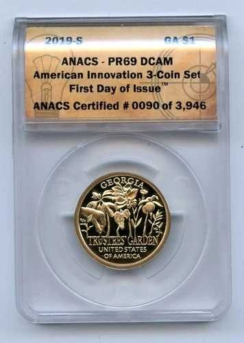 2019-PDS ANACS PR69 DCAM アメリカン イノベーション 3 コイン セット FDOI #0090/3946 - GC547