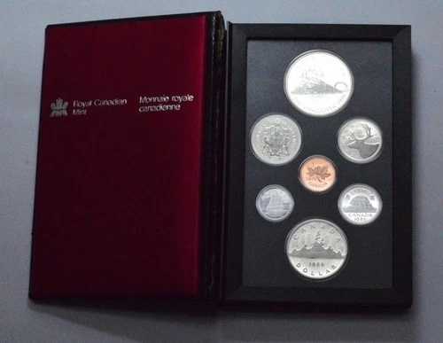 1986年カナダ プルーフ 7枚セット（UNC）硬貨 ハードプラスチックケース入り