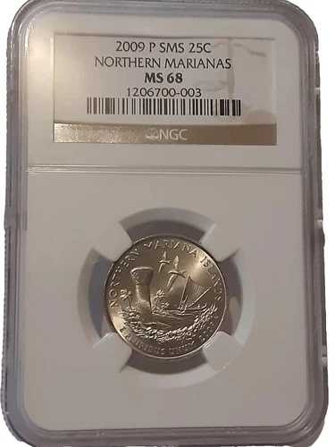 2009-P 北マリアナ諸島ワシントンクォーター NGC MS68 スペシャルミントセット