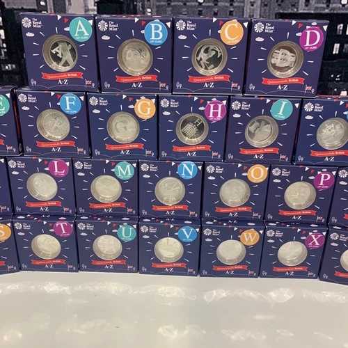 2018年 10ペンス硬貨 シルバープルーフ A-Z ロイヤルミント アルファベット文字 英国フルセット｜WORLD RESOURCE【QUEEN店】