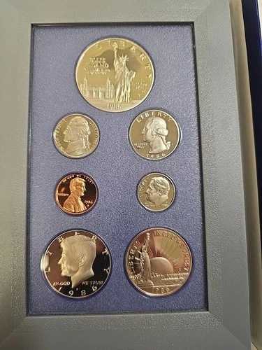 1986年 プレステージプルーフセット 米国造幣局（OGP） リバティ銀貨