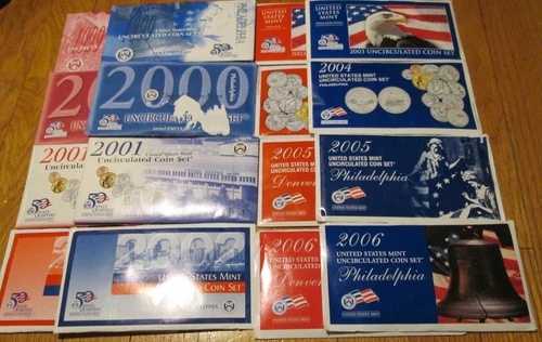 1999 - 2006 ミントセット 米国造幣局 P および D 未流通 8 セット ボックス & COA 州 Q 40,755円