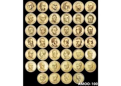 2007～2016年および2020年大統領ドルセット - 未流通コイン40枚