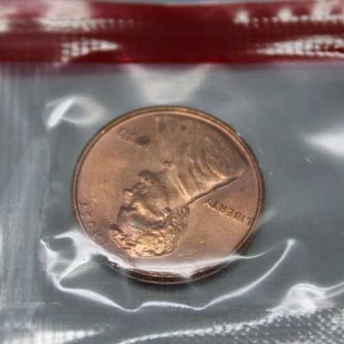 1970年 D リンカーン セント ペニー（米国造幣局発行、未使用セット BU、ミントチェロ入り）