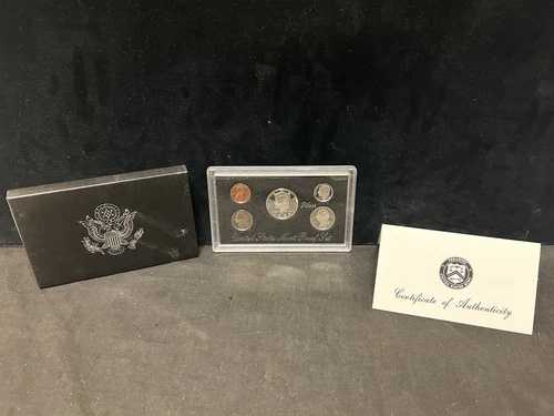 米国造幣局 1998 S シルバー プルーフ セット - 箱と品質証明書付き