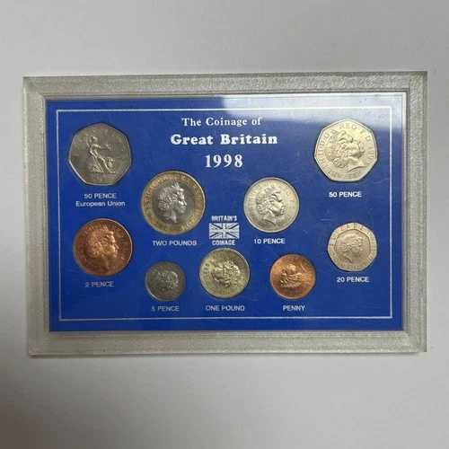 1998年 イギリス貨幣 9セットボックス
