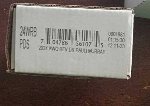 2024 PDS AWQ Rev Dr Pauli Murray、女性用クォーター3ロールセット 24WRB 送料無料