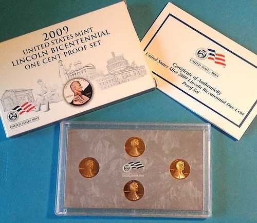 2009-S-リンカーン200周年記念 ビセント プルーフセット 未流通 COA / BOX