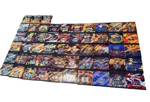 1999-2008 50州クォーター硬貨 完全未流通セット + 金メッキ版