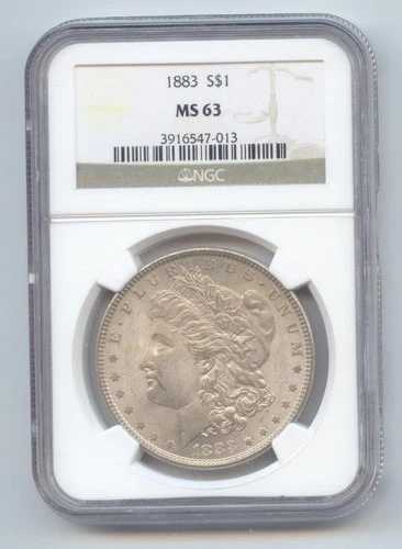 1883年 モーガンシルバードル NGC MS-63-