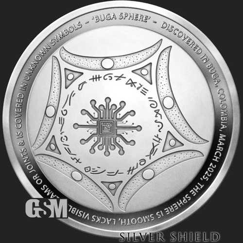 2025年 - BUGA SPHERE UFO - 1オンス .999純銀シールドプルーフ マイクロミント 在庫あり｜WORLD RESOURCE【QUEEN店】