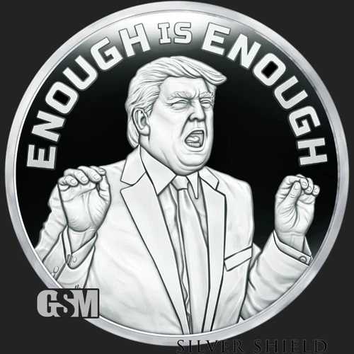 2024 トランプ - もうたくさんだ - 1オンス .999純銀シールドプルーフ マイクロミント｜WORLD RESOURCE【QUEEN店】