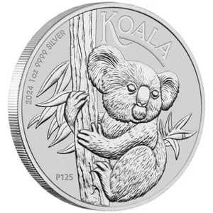 5枚セット 2024年 コアラ 1オンス .999純銀製 1ドル銀貨 - キングチャールズ - P125|WORLD RESOURCE【QUEEN店】