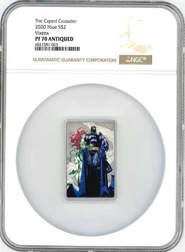 ケープド・クルセイダー VIXENS 2020 ニウエ 1オンス銀貨 バットマン DCコミックス NGC PF70｜WORLD RESOURCE【QUEEN店】 62,920円