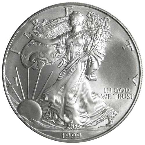 1999年 $1 1オンス アメリカンシルバーイーグル BU-｜WORLD RESOURCE【QUEEN店】