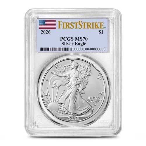 2026年 1オンス アメリカンシルバーイーグルコイン PCGS MS70 FS|WORLD RESOURCE【QUEEN店】