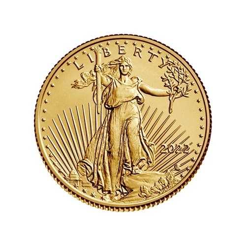 2022年発行 1/10オンス アメリカン・ゴールドイーグル金貨（未使用品）｜WORLD RESOURCE【QUEEN店】