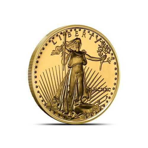 1990年Pミント 1/4オンス プルーフ アメリカン・ゴールドイーグル金貨（箱、鑑定書付き）｜WORLD RESOURCE【QUEEN店】