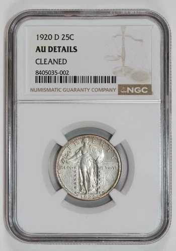 1920年Dミント スタンディングリバティクォーター NGC鑑定済み AU 詳細｜WORLD RESOURCE【QUEEN店】 104,665円