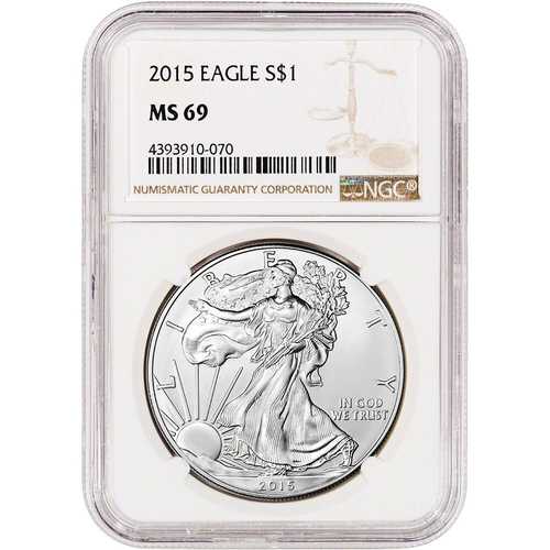 2015年アメリカン・シルバーイーグルコイン - NGC MS69|WORLD RESOURCE【QUEEN店】