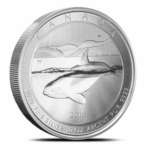 2019年 カナダ銀貨 10オンス シャチ コイン｜WORLD RESOURCE【QUEEN店】