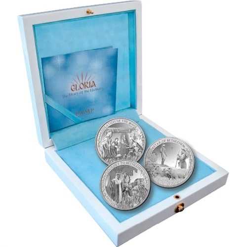 PAMP Suisse 3コインシルバーセット GLORIA キリスト降誕の物語-｜WORLD RESOURCE【QUEEN店】