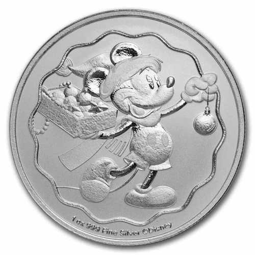 2025年 ニウエ 1オンス 銀貨 ディズニー ミッキーマウス クリスマスコイン - 未使用品｜WORLD RESOURCE【QUEEN店】 40,755円