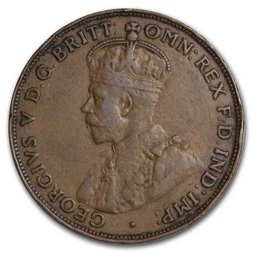 1911-1936年 オーストラリア ブロンズペニー ジョージ5世 平均流通量｜WORLD RESOURCE【QUEEN店】