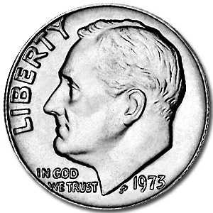1973年ルーズベルトダイム BU|WORLD RESOURCE【QUEEN店】