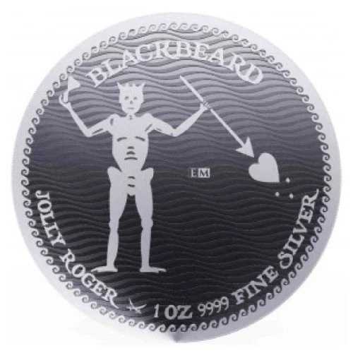 2023年 銀貨 1オンス ニウエ ジョリーロジャー:黒ひげ BU|WORLD RESOURCE【QUEEN店】