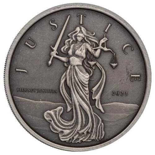2023年 銀貨 1オンス ジブラルタル 正義の女神 アンティークコイン|WORLD RESOURCE【QUEEN店】
