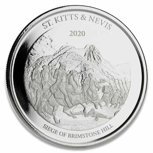 2020年 EC8 セントキッツ・ネイビス シルバーブリムストーンヒル 1オンス 未開封|WORLD RESOURCE【QUEEN店】