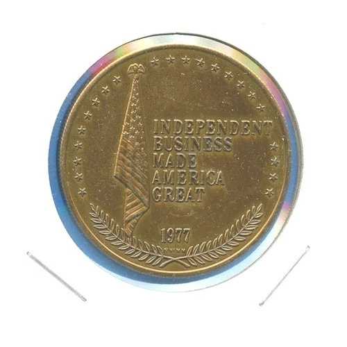 1977年 中小企業がアメリカを偉大にした ヴィンテージ 1 1/2インチ コインメダル｜WORLD RESOURCE【QUEEN店】