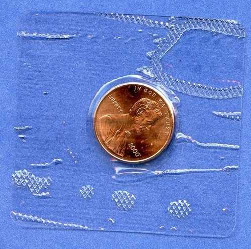 2000年リンカーン記念ペニー 1セント チェリオス プロモーション用 米国造幣局発行 未開封コイン｜WORLD RESOURCE【QUEEN店】